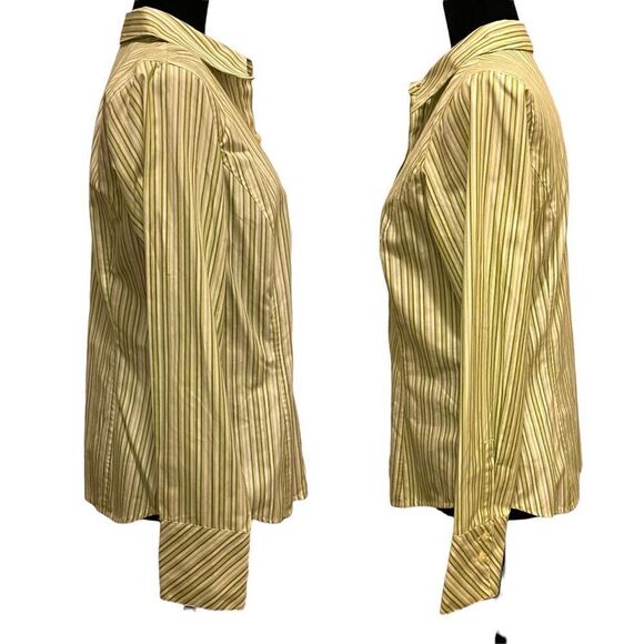 Liz Claiborne Striped Button Down Top - Picture 3 of 11